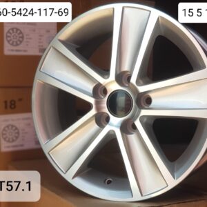 ג’אנט 15 – 5X100 גימור Silver Polished